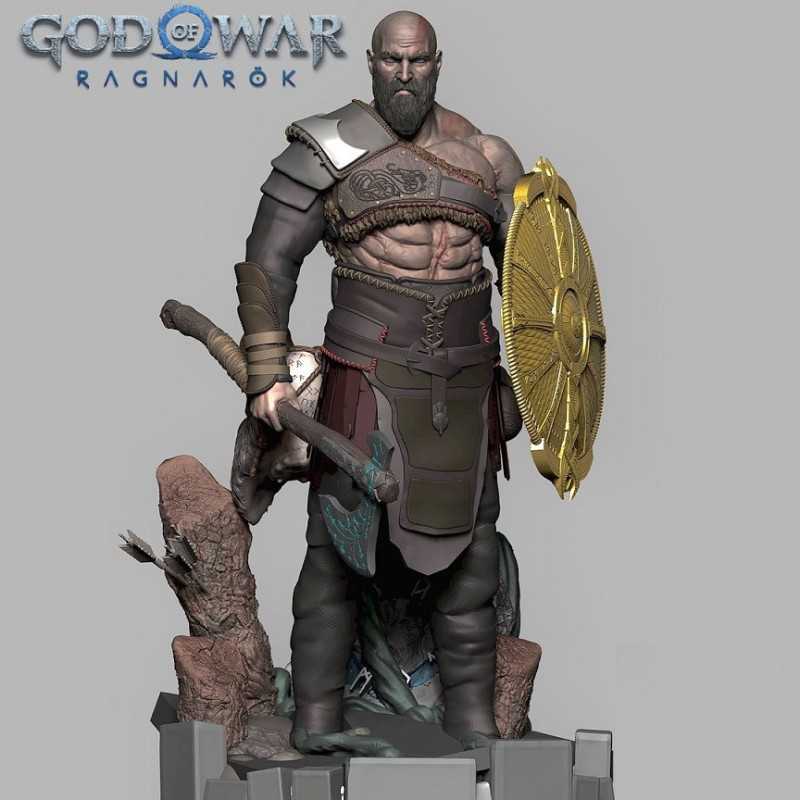 Action Figure Stl God Of War Ragnarok Thor