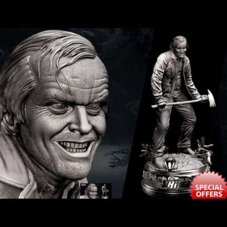 El resplandor Jack Nicholson - STL 3D print files