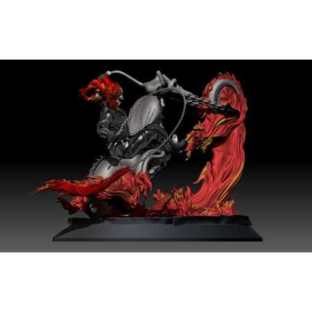 Ghost Rider Statue - STL Files for 3D Print