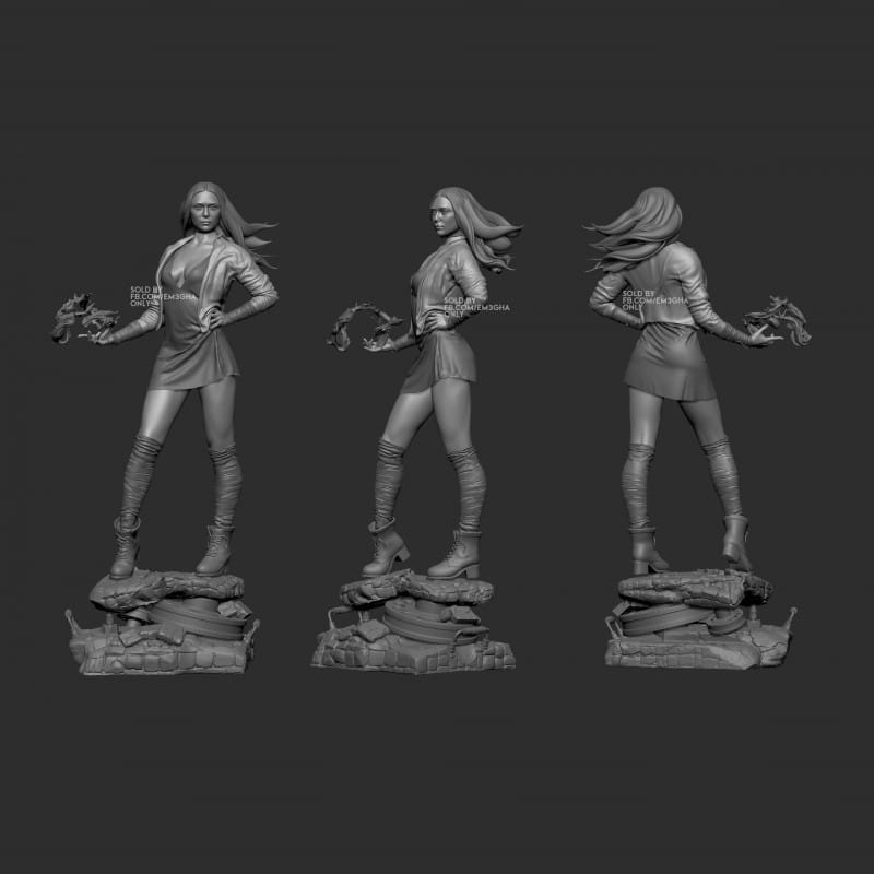 Wanda Maximoff Elizabeth Olsen + NSFW - STL Files for 3D Print