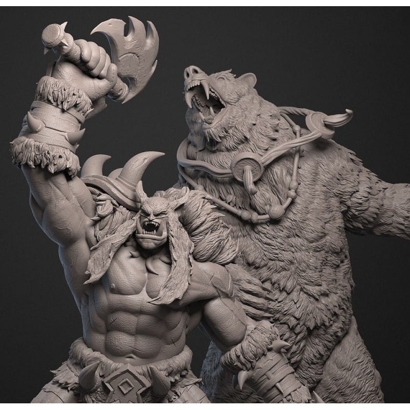 Rexxar Path Map Rexxar and Misha World of Warcraft - STL 3D print files