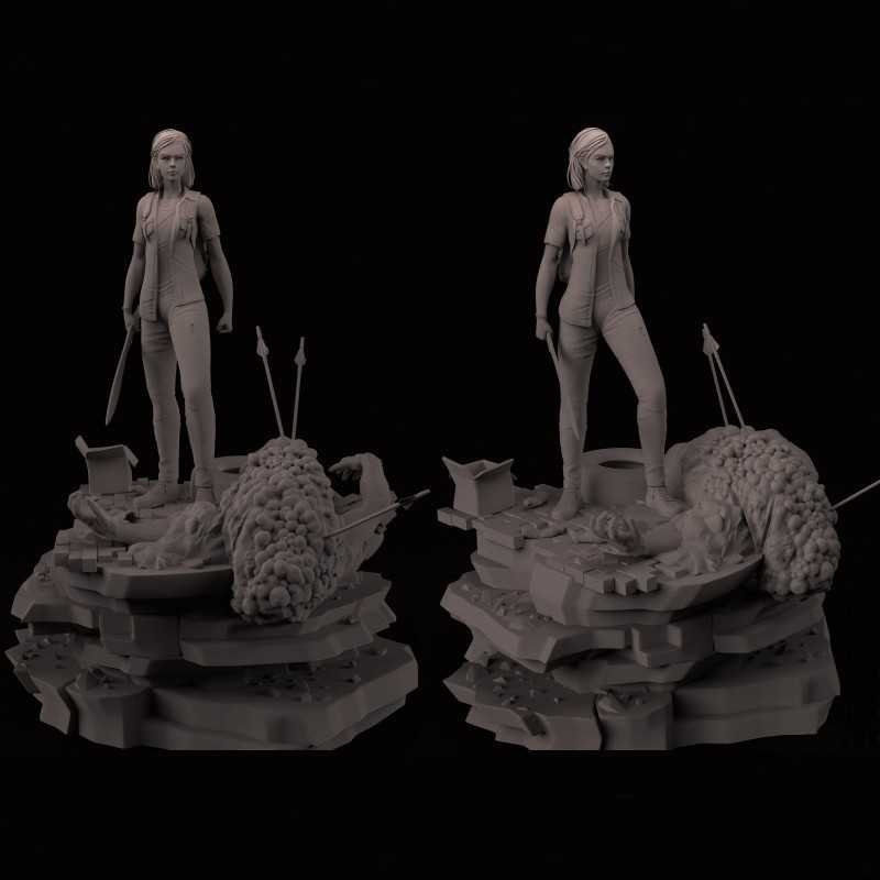 STL file Ellie The last of us Part 1 & 2 🧟・Design to download and 3D  print・Cults