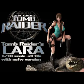 Lara Croft Tomb Raider + NSFW - STL 3D print files