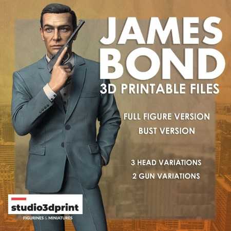 James Bond 007 Sean Connery - STL 3D print files