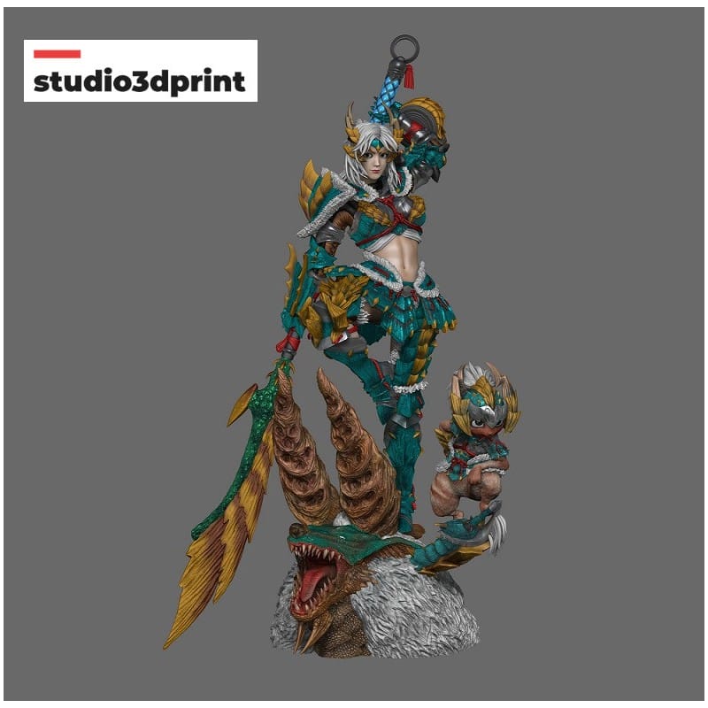 Monster Hunter Diorama - STL 3D print files