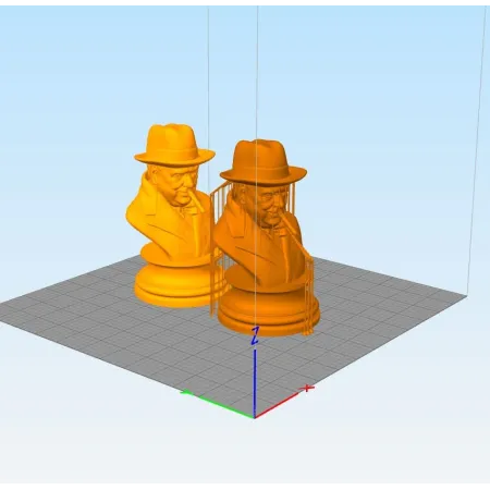 Winston Churchill bust - STL 3D print files