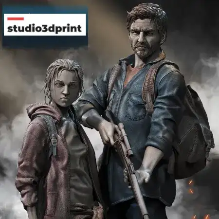 ellie-and-joel-the-last-of-us-stl-3d-print-files