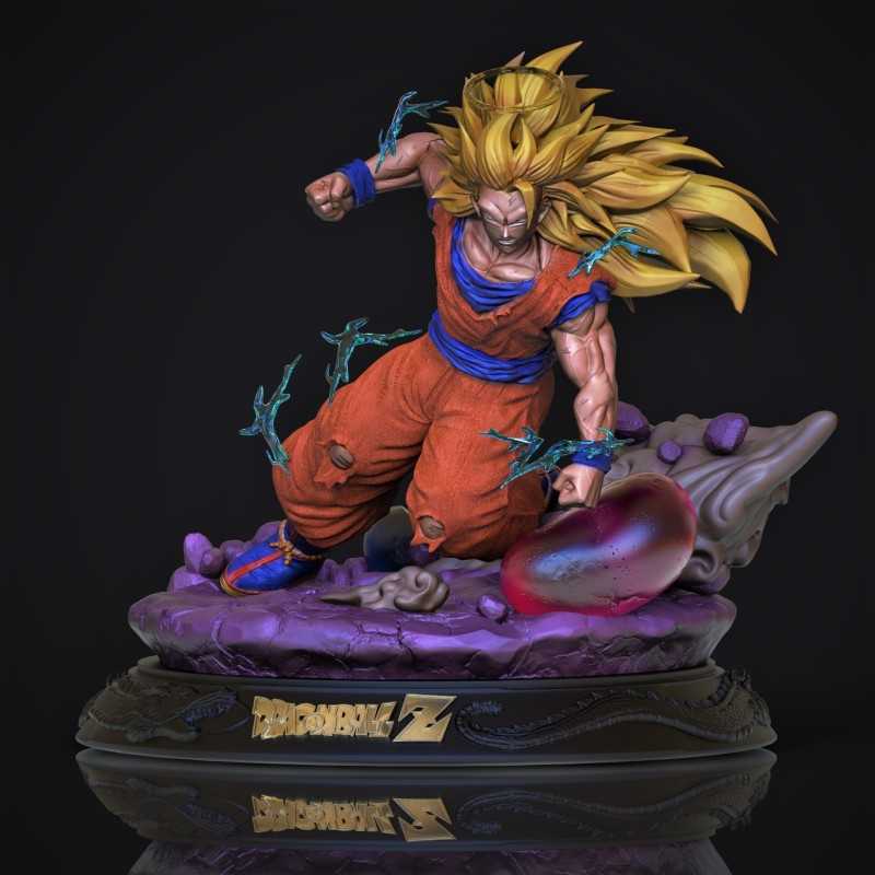 Goku SSJ3 - STL Files for 3D Print