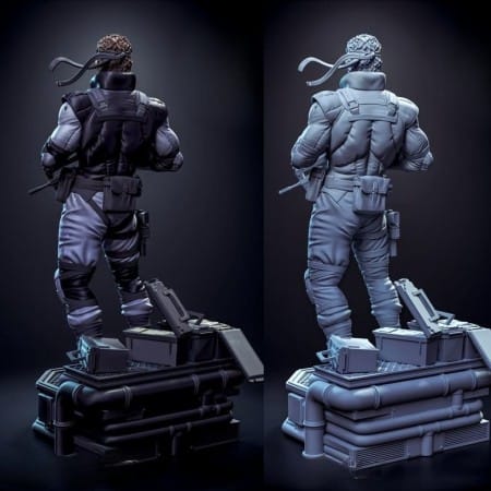 Solid Snake R63 Solid Snake Metal Gear Solid - STL 3D print files