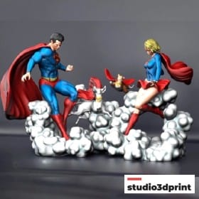 Superman And Supergirl Diorama - STL 3D print files