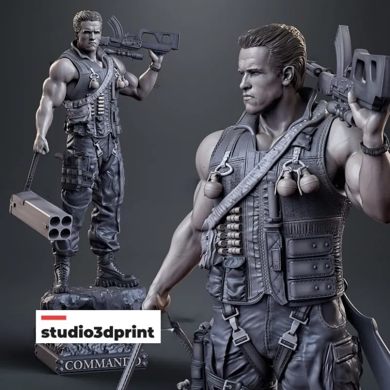 Two Arnold Schwarzenegger Commando action figures sold at auction on 9th  December | Pook & Pook