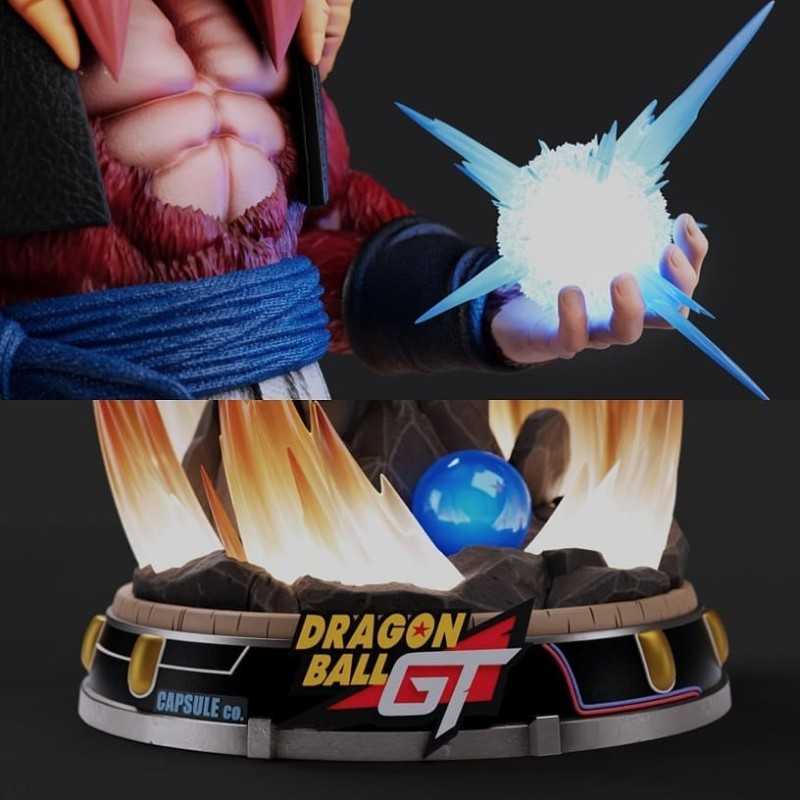 Gogeta SSJ4 Power 3D Printing Figurine Dragonball STL Files