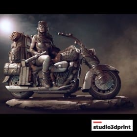 Road Girl Rat Bike - STL 3D print files