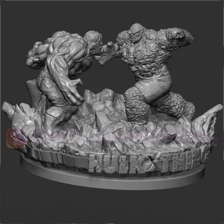 Hulk vs The Thing - STL 3D print files