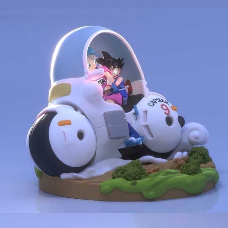 Goku And Bulma Motorcycle Dragon Ball - Stl 3d Print Files