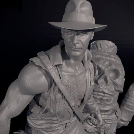 Indiana Jones Diorama and Bust - STL 3D print files