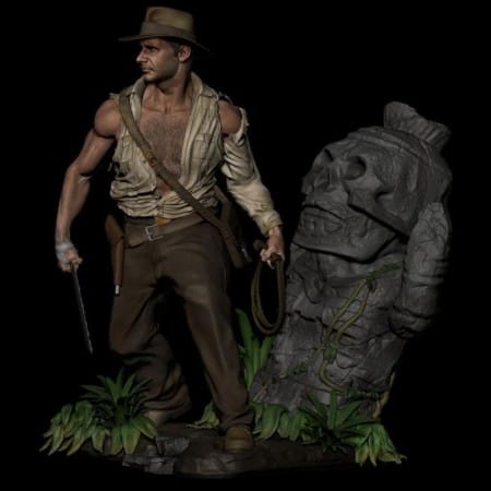 Indiana Jones Diorama and Bust - STL 3D print files