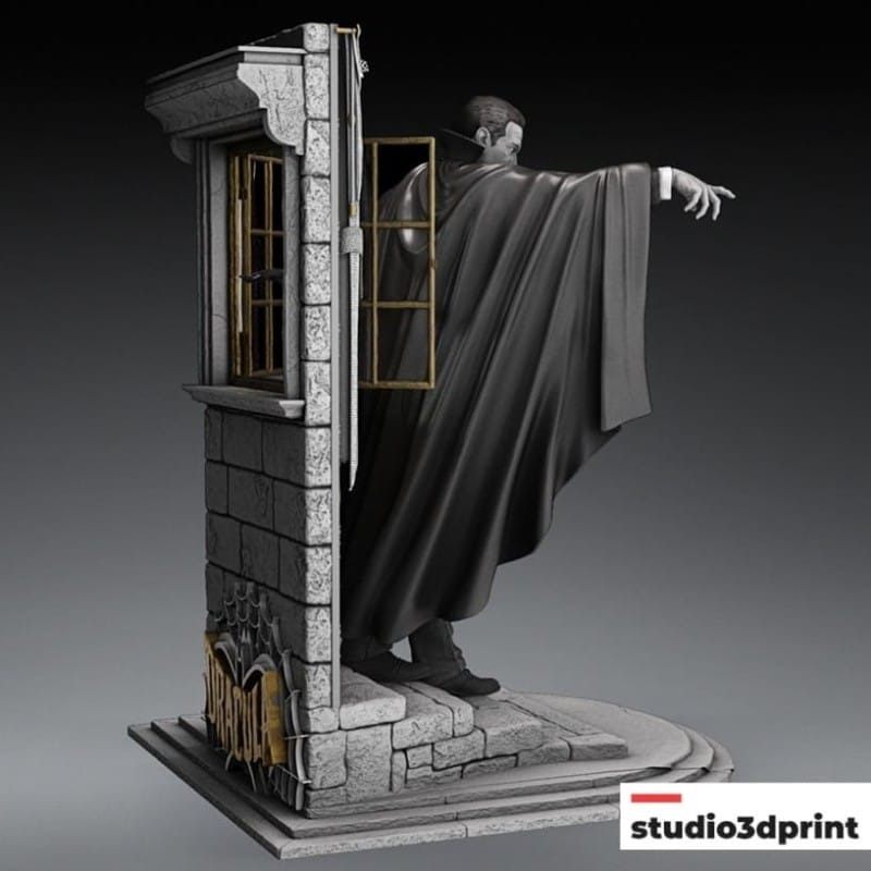 Plaque Murale 3D "Bela Lugosi Est DRACULA" - Largeur 20 Cm, Art Cinéma Horreur, Neuf, Royaume-Uni