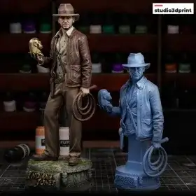 Indiana Jones Diorama and Bust - STL 3D print files
