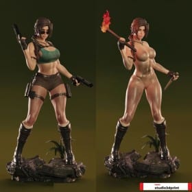 Lara Croft + NSFW - STL 3D print files