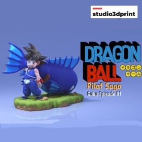 Goku atrapa el pez - STL 3D print files