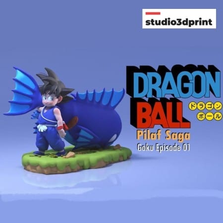 Goku Catch the Fish - STL 3D print files