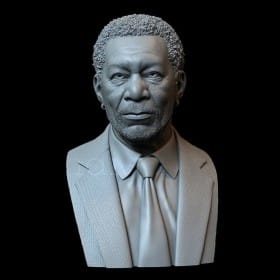 Morgan Freeman Bust - STL 3D print files
