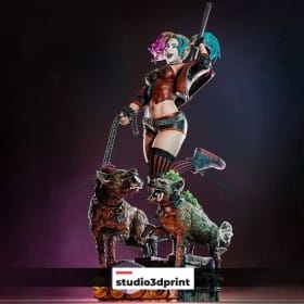 Harley and Her Hyenas - STL 3D print files