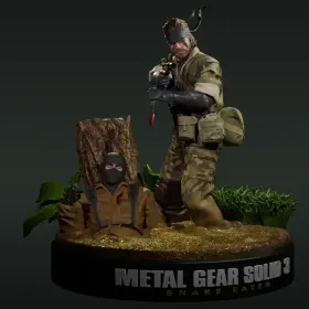 Naked Snake Metal Gear Solid - STL 3D print files