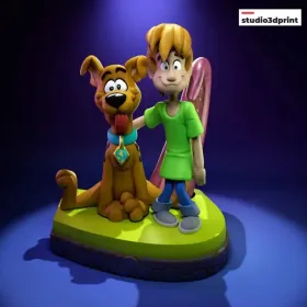 Scooby cachorro y niño Shaggy - STL 3D print files