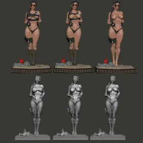 Lara croft Sexy - STL 3D print files