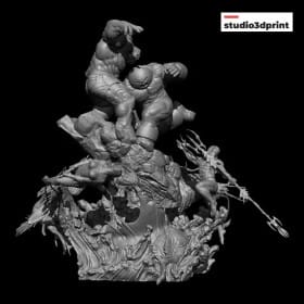 Namor Diorama - STL 3D print files