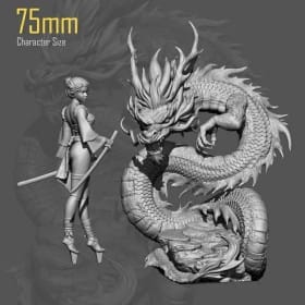 Ryuu Masamune and Dragon - STL 3D print files