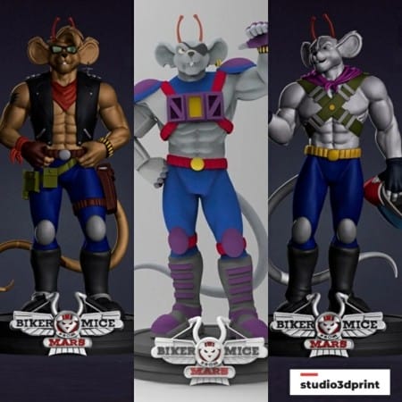 Motorratones de Marte - STL 3D print files