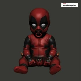 BabyPool Baby Deadpool - STL 3D print files