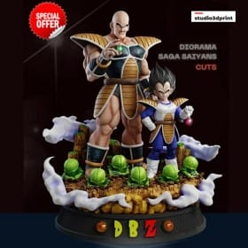 Vegeta and Nappa Arrive on Earth - STL 3D print files
