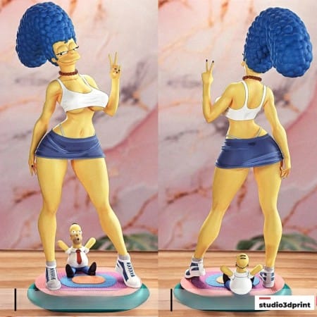 Marge Simpson The Simpsons NSFW - STL 3D print files