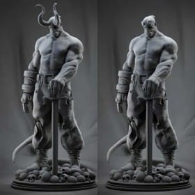 Hellboy - STL 3D print files Hellboy - STL 3D print files