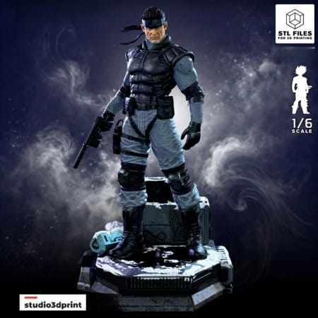Solid Snake Metal Gear - STL 3D print files