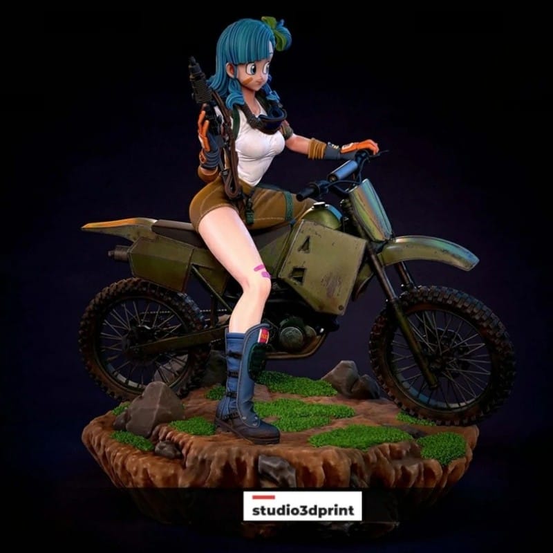 Bulma on motorcycle - STL 3D print files