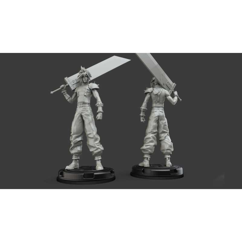 Cloud Strife Soldier 3D Magnetic Housing Unit STL Download-perfect