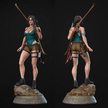 Lara Croft Tomb Raider - STL 3D print files