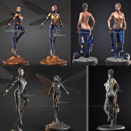 The Wasp + NSFW - 3d print stl files