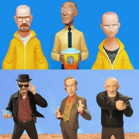 Breaking Bad Toon Figures Pack - STL 3D print files
