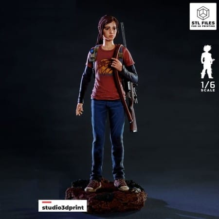 Ellie The Last of Us - STL 3D print files