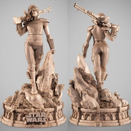 Cara Dune The Mandalorian - STL 3D print files