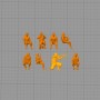 WW2 Assault 8 American Soldiers in Sherman - STL 3D print files
