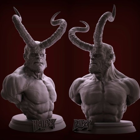 HellBoy bust - STL 3D print files