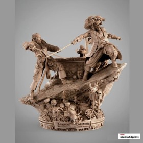 Piratas del Caribe Diorama - STL 3D print files Piratas del Caribe Diorama - STL 3D print files