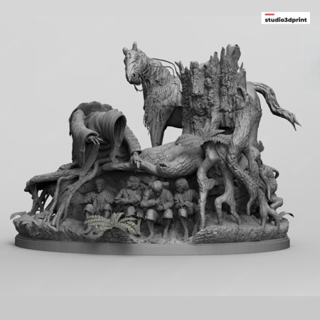 Lord of the Ring Nazgul acechando a los Hobbits - STL 3D print files